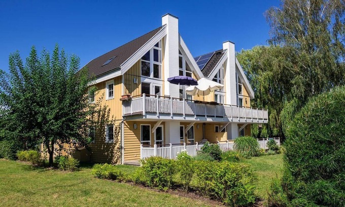 Wendisch Rietz Hotel | FeWo „Skipper“ 71m², 4 Pers. im Marinapark Scharmützelsee, Sauna, Whirlpool, Kamin