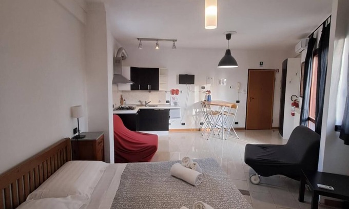 Ponte Galeria-La Pisana Apartment | Flatinrome Fiera 3 delightful studio at "Fiera di Roma"