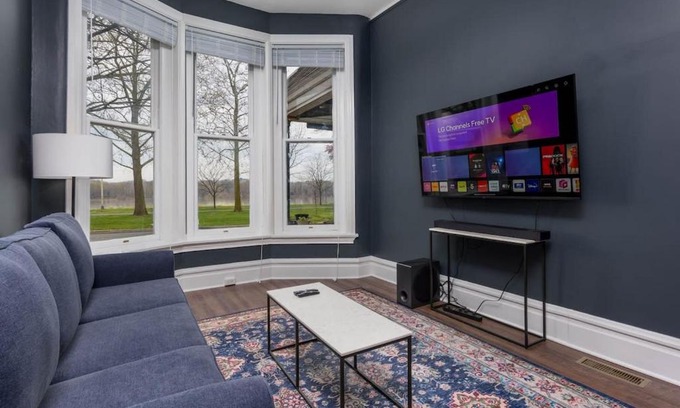 Harrisburg - Hershey Apartment | Flats on Front - Riverfront Gem Fast Wi-Fi 1F