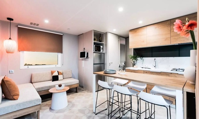 Saint-Aubin-sur-Scie House | Flower Camping Vitamin * - Mobile home Premium 33m2 (3 bedrooms) + Terrace + TV + Clim 6 persons