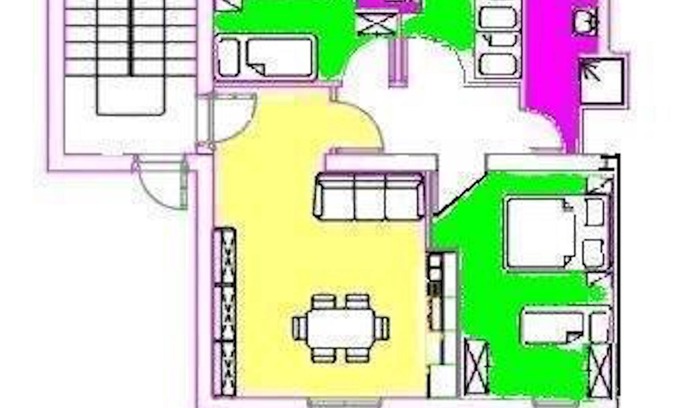 Tortoreto Lido Apartment | Four-room apartment "B2" with sea view at 30mt. from the beach