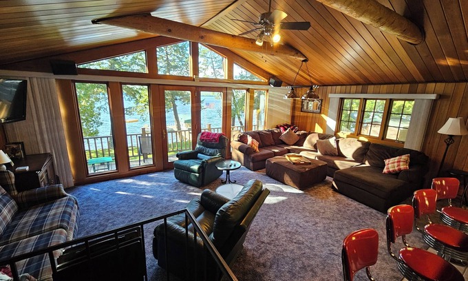 Embden House | Four-season waterfront family lake house on pristine Embden Lake