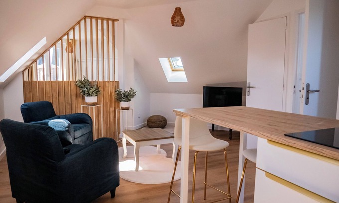 Le Crotoy Apartment | Apartment La Passerelle - Baie Marine - Baie de Somme - Air conditioning.
