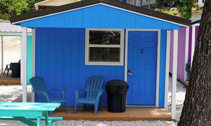 Sunrise Beach Cabin | Franky and Louies Blue Cabin 2