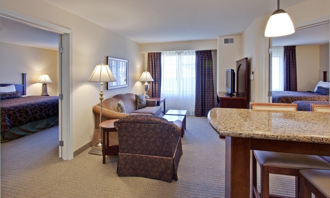 Indianapolis Condo | Free Breakfast. Indoor Pool. Gym. Suite with a King Bed.