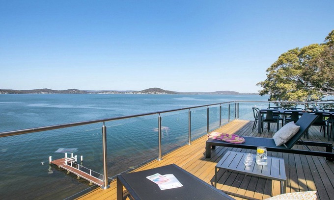 Point Clare House | *Free Night Stay* Waterfront/pool/fireplace