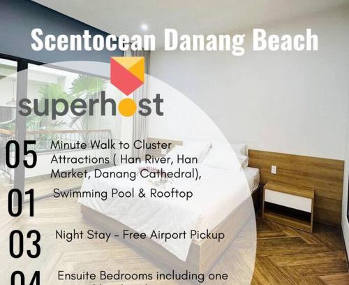 Hai Chau Villa | Freeairportpickup@Near Han Market 4BRs Villa