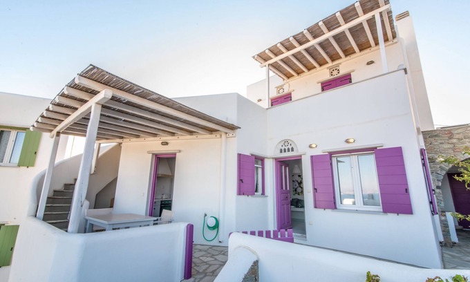Agios Sostis Villa | Fuchsia Sea View Villa