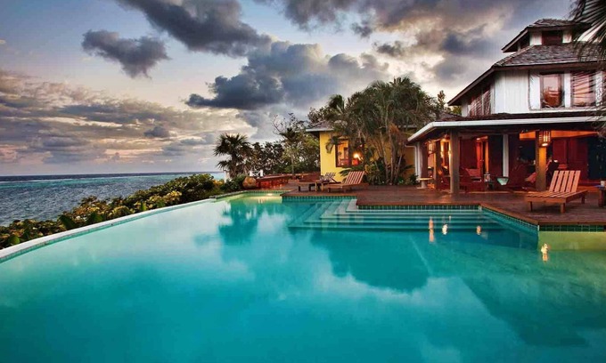 Roatan Villa | Fuego Del Mar: Oceanfront Luxury Villa on Private Estate.