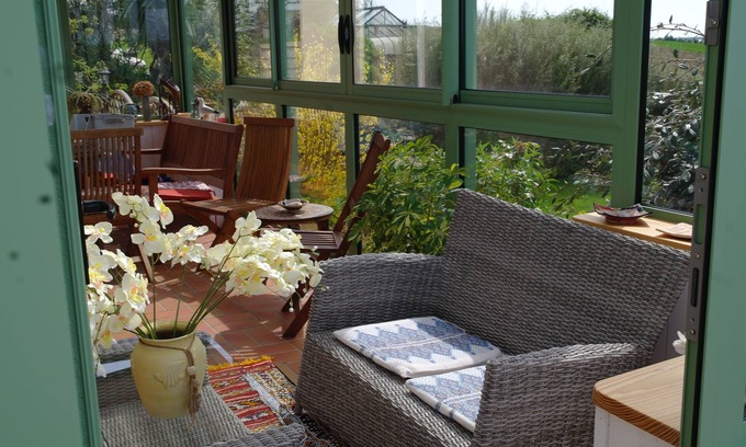 Ploeven House | FULL VIEW OF THE BAY OF DOUARNENEZ, 1KM FROM THE BEACH, HAVEN OF PEACE, GARDEN