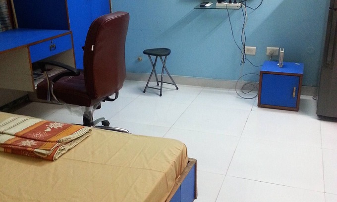 Gomti Nagar Villa | Fully Furnished 1BHK, Unit SA1 - room, lobby, kitchen, bathroom, Terrace Garden