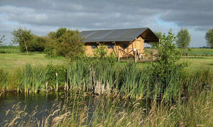 Enumatil Ski Chalet | Fully mobi profiled, 4 persons luxury safari tent, with separate private bathroom