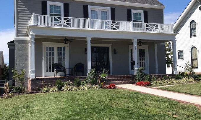 Atchison House | Fully Renovated Historic Home with bluff views of Missouri River & Valley