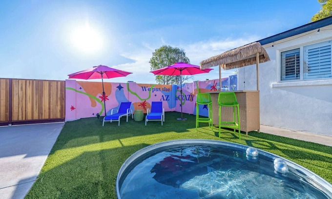 Papago Parkway House | Fun Themed Home With Games and Cowboy Pool