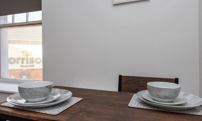 Neath Apartment | Fully Equipped Kitchen, Double room