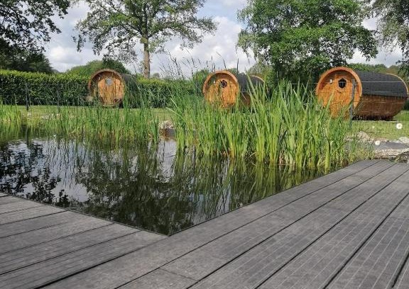 Burg House | Gemütliches Schlaffass am Schwimmteich mit Heizung