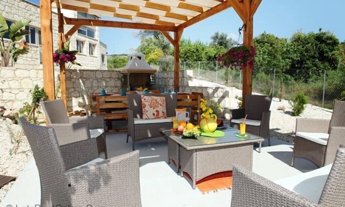 Goudi Villa | Georgios Rafaela Villa - Large Secluded Single Storey Stone Built Villa with 5 Bedrooms near Polis