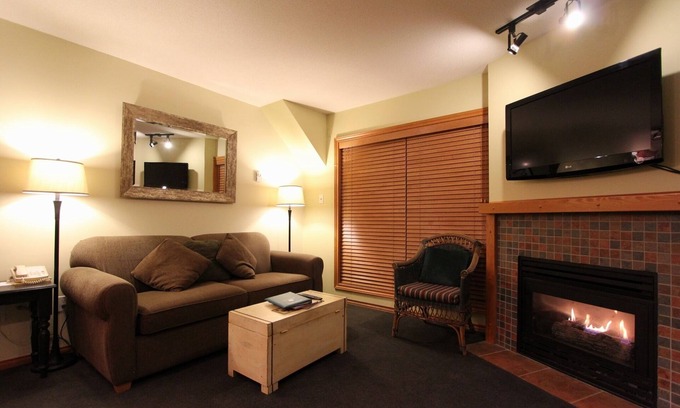 Village North Condo | Glaciers Reach #66 | 2 Bedroom with Kitchen, Fireplace and Private Hot Tub