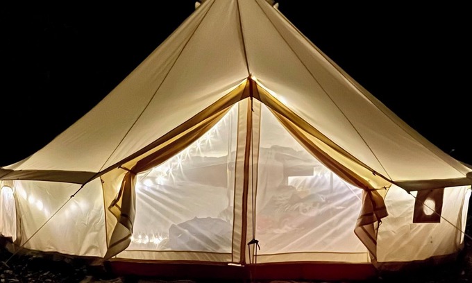 Niles Apartment | Glamping Getaway with kitchenette on Flower and Alpaca farm