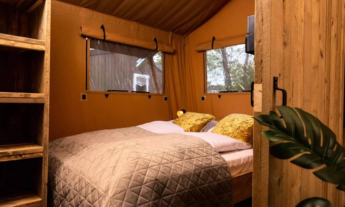 Mirepeisset House | Glamping Lodge PREMIUM 34m² - 2 bedrooms - TV - air conditioning - covered terrace - sleeps 4