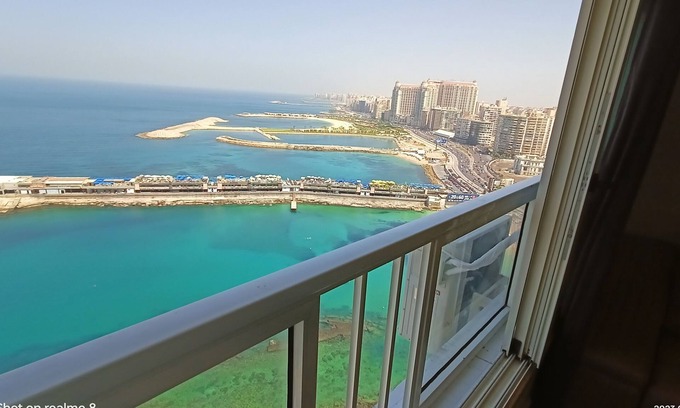 San Stifano Apartment | Gleem Luxury apartments Alexandria Direct Sea view .