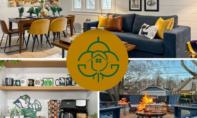 South Bend House | Golden Dome Getaway | Walk to ND | School Spirit!
