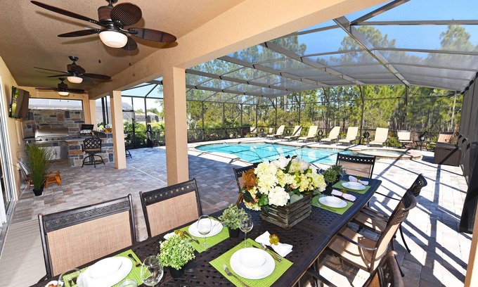 Watersong House | Gorgeous 7 Bed Gated Pool Home at Watersong Resort
