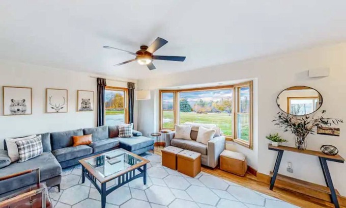 Mount Holly House | Gorgeous house w/hot tub, mountain views, 12 mins to Okemo, game room, sleeps 12