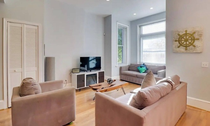 North Capitol Street House | Gorgeous Victorian Townhome with Balcony in Vibrant Washington.