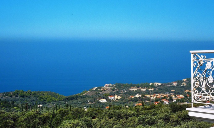 Kavallos Villa | Grand Villa with Private Pool - with Panoramic View, Art Blue Villas
