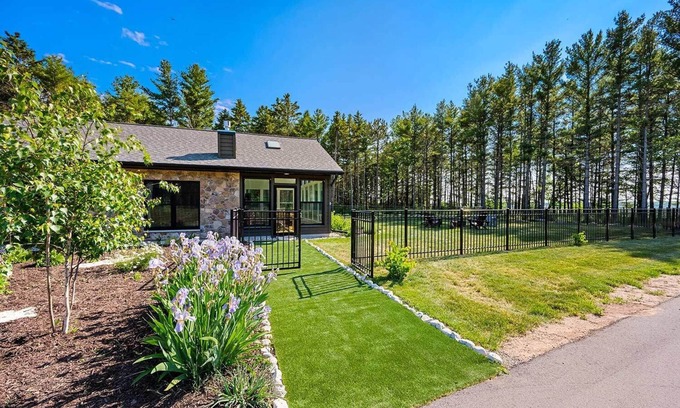 Baileys Harbor House | Great location on 5 Acres, New Home, Dog-friendly Fenced Yard, 2 King Bedrooms.