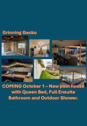 Bradenton House | Grinning Gecko 4Bdr3Bath w NEW ADU, Heated Salt Pool, Indoor-Outdoor Kitchen, Putting Green, Bocce Court-Within 6 miles of AMI