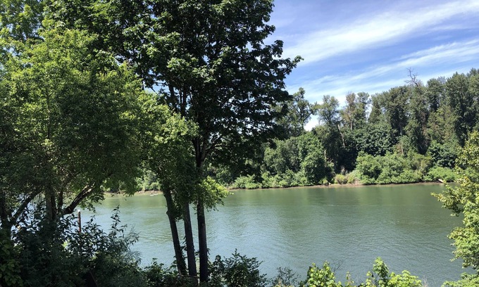 Canby House | Guest Pool House on Riverfront Estate Inside Molalla State Park