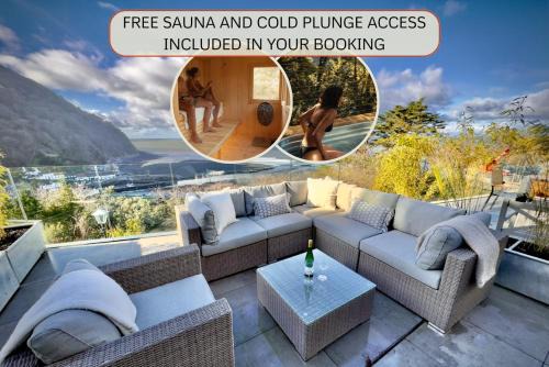 Lynmouth Apartment | Harbour Edge, Luxury 2 BR 2 BA Apt, Sea View and Terrace, Parking