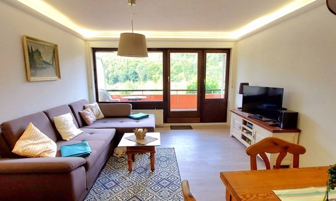 Laddeken Apartment | Harz with dog in the mountain town of Lautenthal with breathtaking views