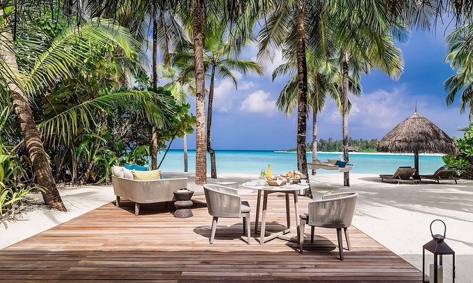 Reethi Rah House | Haven of Relaxation! Balcony w/ Beach View, Private Indoor Spa Tub, Outdoor Pool
