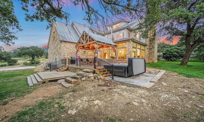Fischer House | Hidden Hills I Family Vacation, Hot tub, Sleeps 24, 56 scenic acres for hiking!