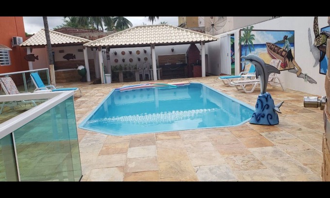 Sao Jose da Coroa Grande House | High luxury house, swimming pool, sauna, mini soccer field, games room, 5QT