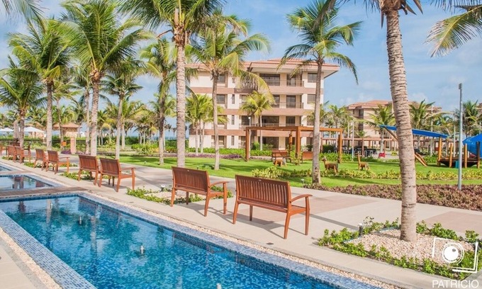 Aquiraz Apartment | High Luxury BEACH PARK - MANDARA - 4 Bedrooms AR/TV - "FOOT IN THE SAND"