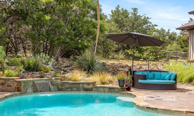 Dripping Springs House | Hill Country Haven Getaway- 16 Acres with Private Pool + Pet Friendly!