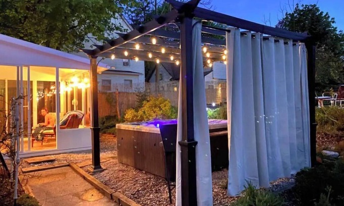 Highland Square House | Historic Highland Square, Hot Tub Garden Oasis