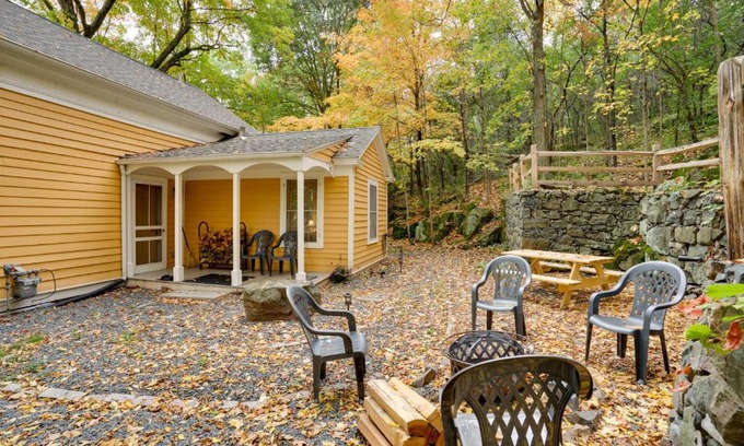 Taylors Falls House | Historic Home in Taylors Falls with Patio and Fire Pit