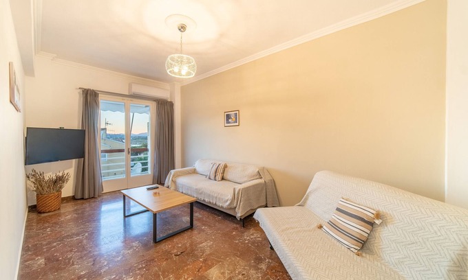 Kanoni Apartment | Holiday Apartment Diamond Suite with Balcony & Wi-Fi