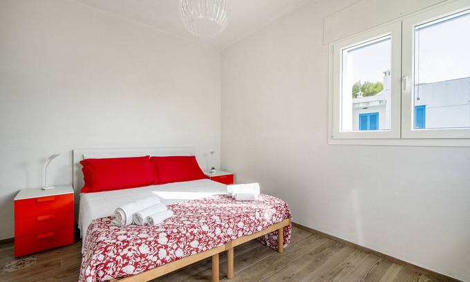Savelletri Apartment | Holiday Apartment "Gufo Di Mare - Rosso" with Sea View, Private Terrace