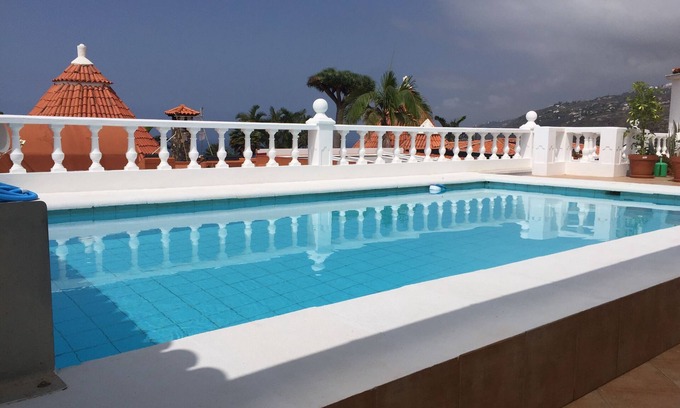 La Victoria de Acentejo House | Holiday house with heated, private pool (> 26 °) and sea view for 1-6 persons