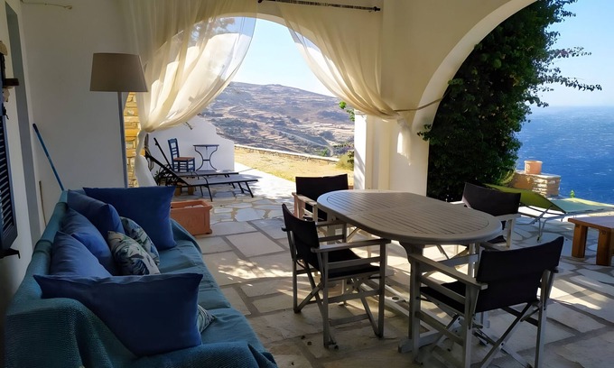Kato Aprovatou House | Holiday Home 'Bay View' with Wi-Fi and Air Conditioning