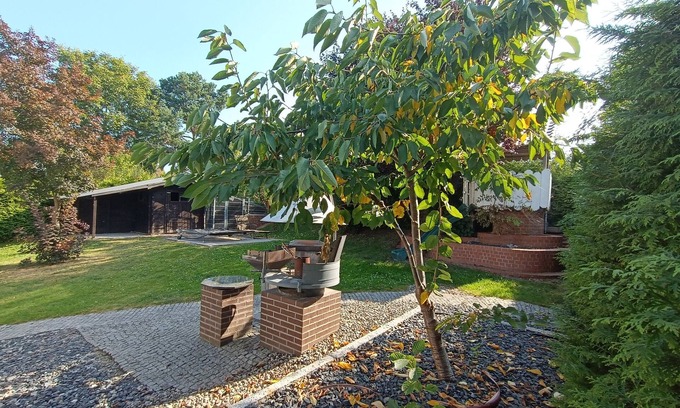 Ueckermuende House | Holiday Home 'Ferienhaus Urlaubstraum' with Private Terrace, Private Garden and Wi-Fi