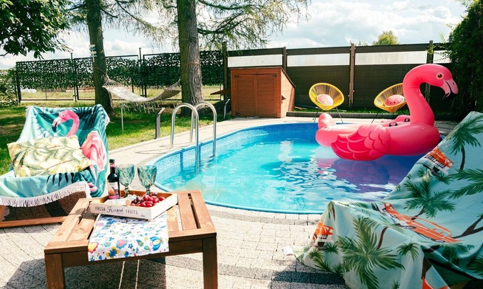 Koscierzyna House | Holiday Home in Kashubia with Pool & Sauna