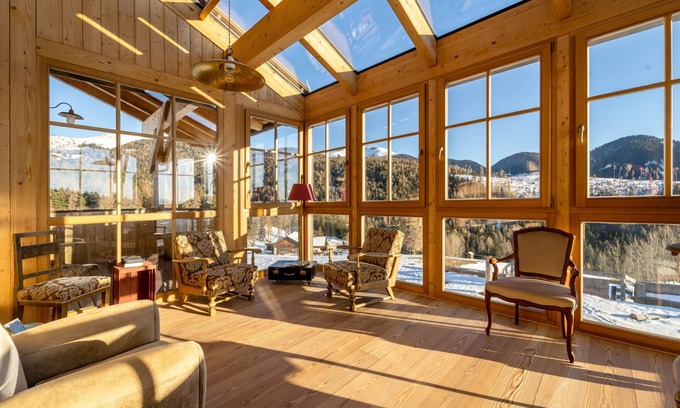Redagno House | Holiday Home 'Lexn Radein' with Mountain View, Wi-Fi and Air Conditioning