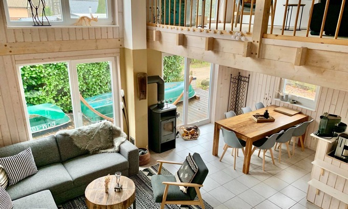 Dummer House | Holiday home Seeblick with sauna on lake Dümmer, Dümmer